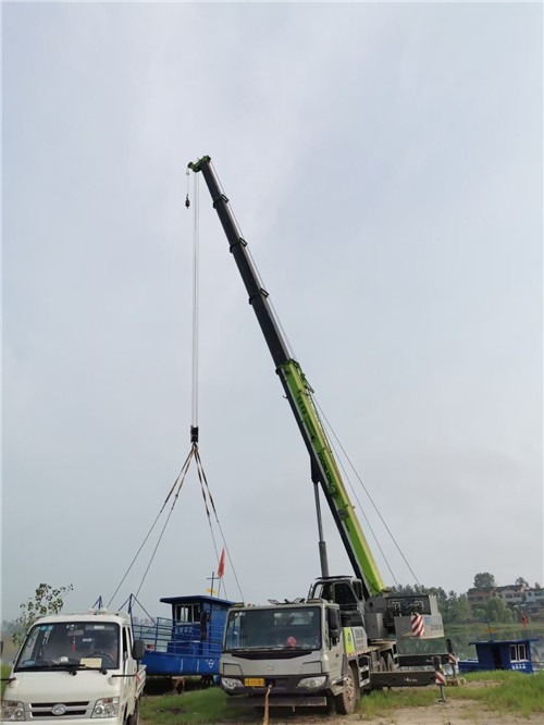海兴县桥梁建设吊装案例